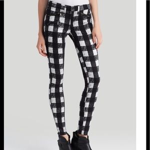 Rag & Bone size 26 buffalo check pants jeans